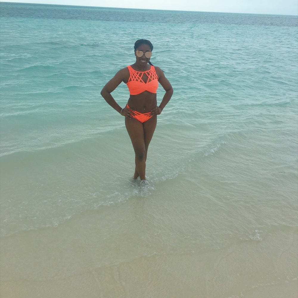 Orange bikini